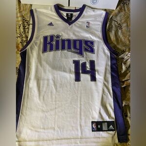 Adidas Sacramento Kings Away #14 Natalie Customized Jersey